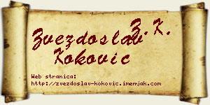 Zvezdoslav Koković vizit kartica